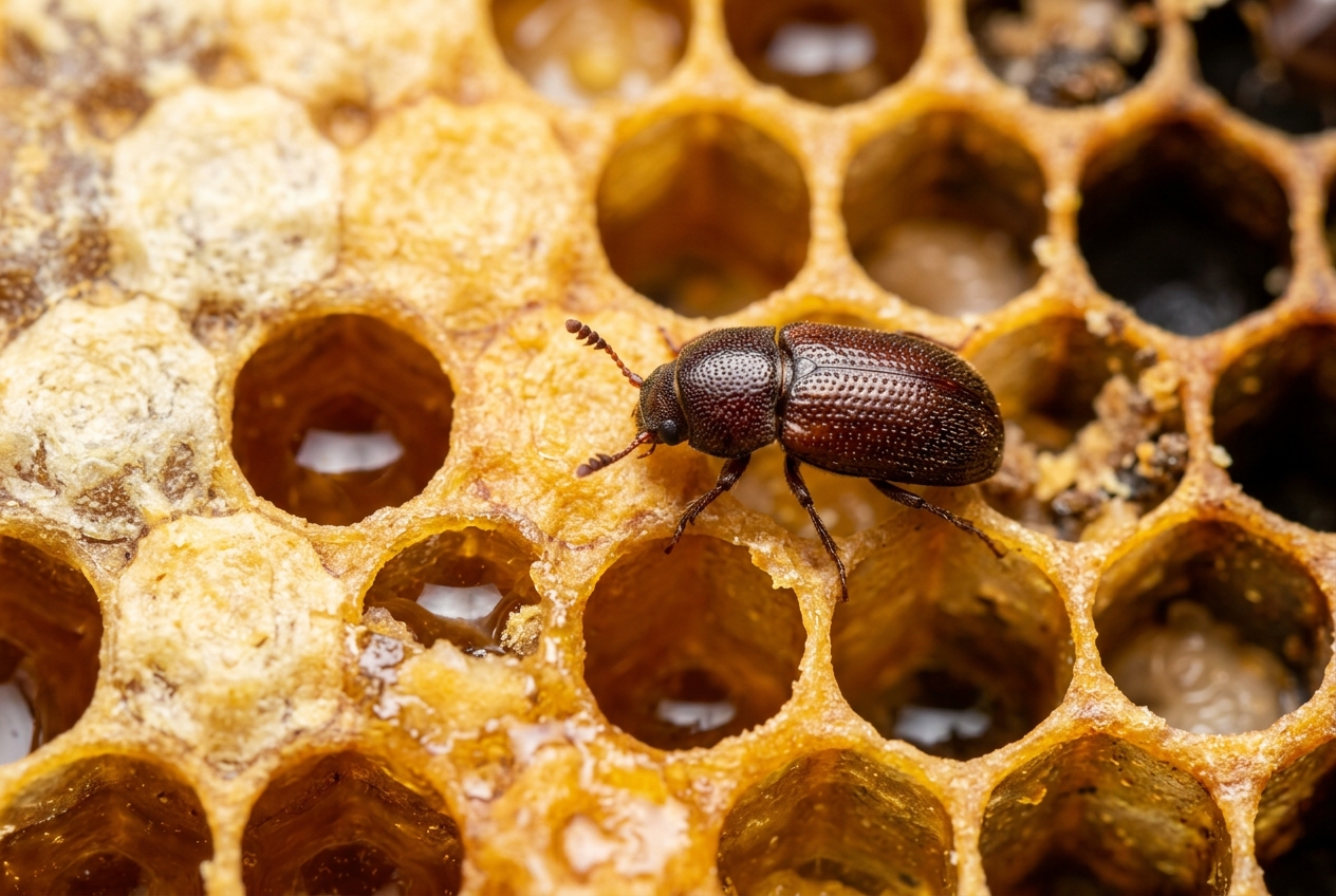 Der Kleine Bienenstockkäfer